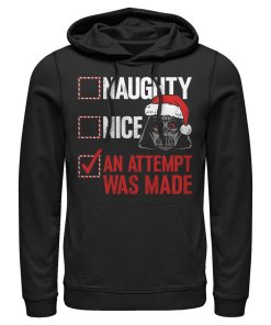 Men’s Star Wars Christmas Vader Attempt Made Pull Over Hoodie