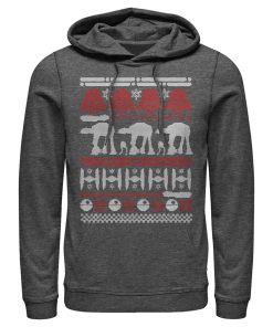 Men’s Star Wars Ugly Christmas Sweater Pull Over Hoodie