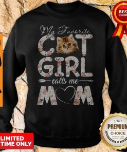 Official My Favorite Cat Girl Calls Me Mom Shirt 5