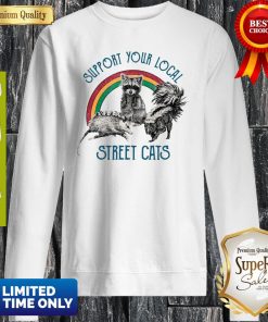 Official Raccoon Support Your Local Street Cats Shirt 4