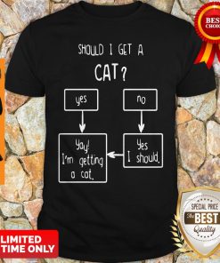 Official Should I Get A Cat Yes Or No Shirt