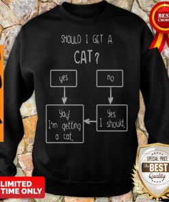 Official Should I Get A Cat Yes Or No Shirt 5