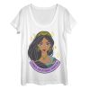 Women’s Aladdin Jasmine Leader Portrait Scoop Neck