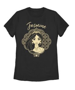 Women’s Aladdin Jasmine Ornate Frame T-Shirt