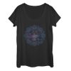 Women’s Aladdin Magical Lamp Mandala Symbol Scoop Neck