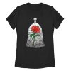 Women’s Beauty and the Beast Stained Rose Window T-Shirt