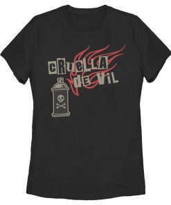 Women’s Cruella Spray Flames Logo T-Shirt