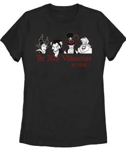 Women’s Disney Valentine’s Day Be My Villaintine Or Else… T-Shirt