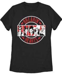 Women’s Disney Villains Valentine’s Day Breakin’ Hearts T-Shirt