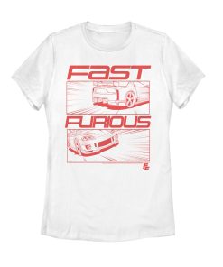 Women’s Fast & Furious Comic Strip Speed T-Shirt