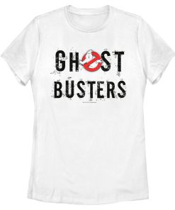 Women’s Ghostbusters Scratchy Text Logo T-Shirt