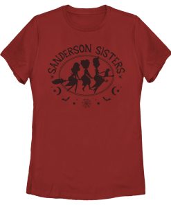 Women’s Hocus Pocus Sanderson Sisters Broom Silhouette T-Shirt
