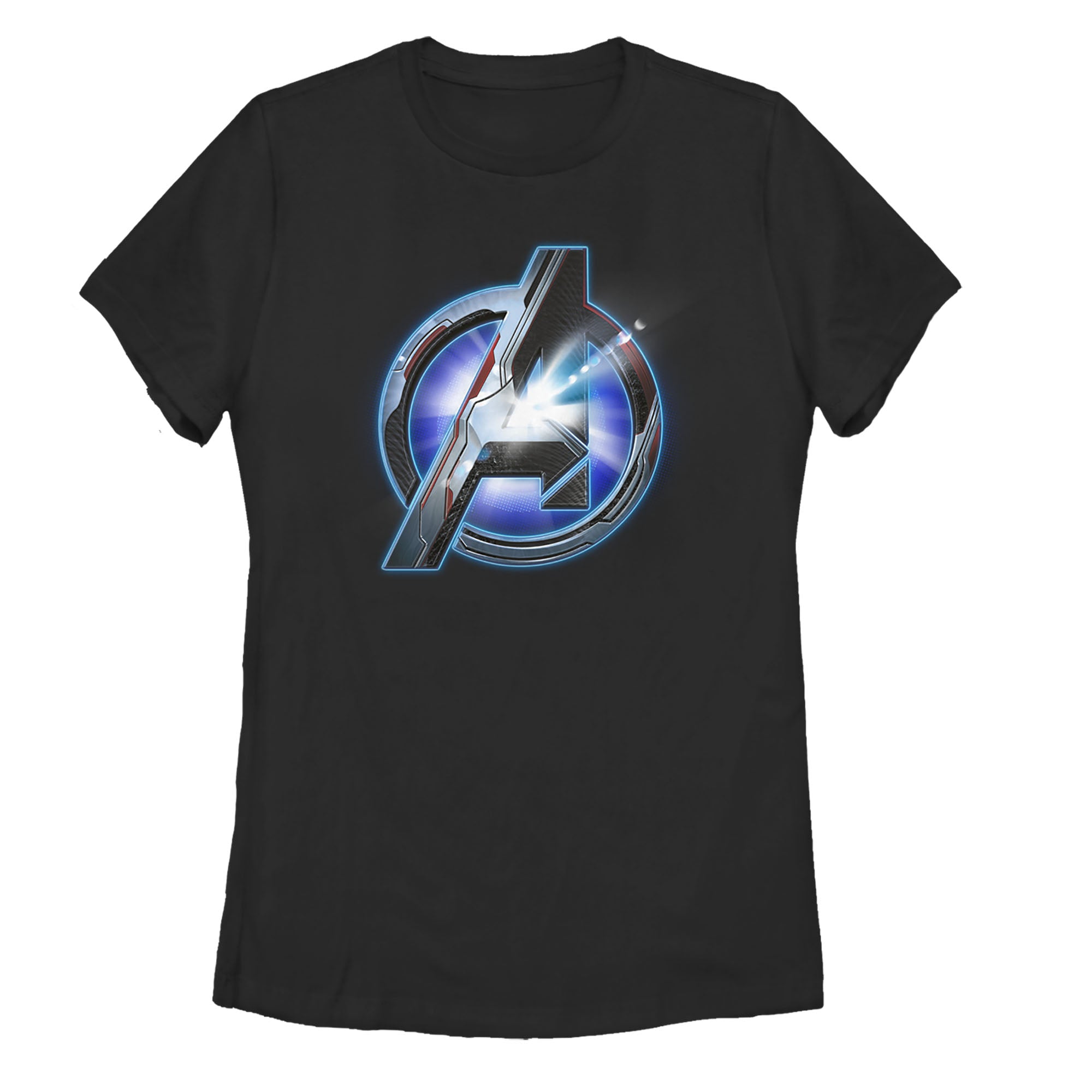 Women's Marvel Avengers Endgame Arc Reactor Logo T-Shirt Women's Marvel Avengers Endgame Arc Reactor Logo T-Shirt