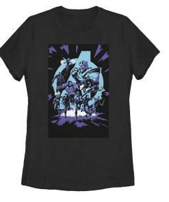 Women’s Marvel Avengers Endgame Galactic Battle Cartoon T-Shirt