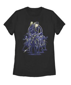 Women’s Marvel Avengers Endgame Heroine Collage T-Shirt