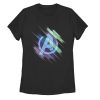 Women’s Marvel Avengers Endgame Logo Glitch Streaks T-Shirt