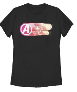 Women’s Marvel Avengers Endgame Logo Swipe Button T-Shirt