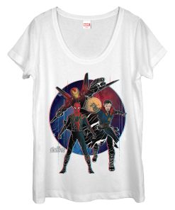 Women’s Marvel Avengers Infinity War Spider-Man Circle Scoop Neck