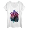 Women’s Marvel Black Panther 2018 Warrior Rainbow Stripes Scoop Neck
