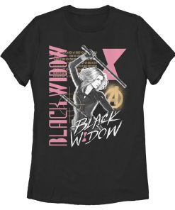 Women’s Marvel Black Widow Binary Code T-Shirt