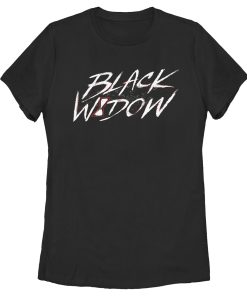Women’s Marvel Black Widow Chalk Logo T-Shirt
