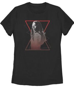 Women’s Marvel Black Widow Geometric Twist T-Shirt