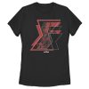 Women’s Marvel Black Widow Hourglass Reflection T-Shirt