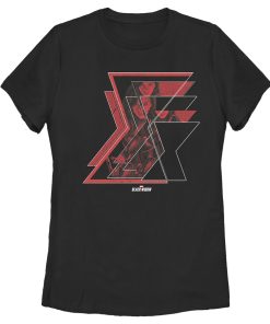 Women’s Marvel Black Widow Hourglass Reflection T-Shirt