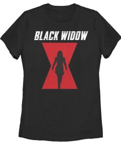 Women’s Marvel Black Widow Hourglass Silhouette T-Shirt