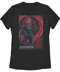 Women’s Marvel Black Widow Infrared Globe T-Shirt