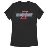 Women’s Marvel Black Widow Neon Light Logo T-Shirt