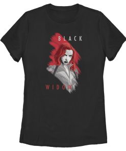 Women’s Marvel Black Widow Smudge Portrait T-Shirt