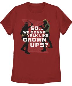 Women’s Marvel Black Widow Talk Like Grownups T-Shirt