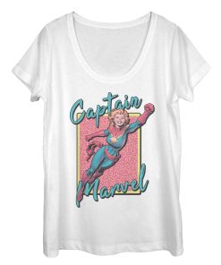 Women’s Marvel Captain Marvel 90’s Vibe Scoop Neck