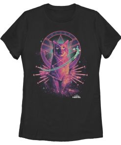 Women’s Marvel Captain Marvel Galactic Goose Cat T-Shirt