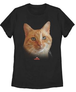 Women’s Marvel Captain Marvel Goose Cat Portrait T-Shirt