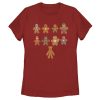 Women’s Marvel Christmas Gingerbread Cookie Avengers T-Shirt