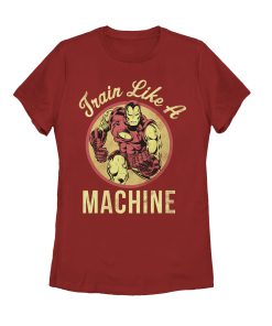 Women’s Marvel Iron Man Train Like a Machine T-Shirt