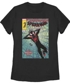 Women’s Marvel Spider-Man Into the Spider-Verse Comic Cover T-Shirt