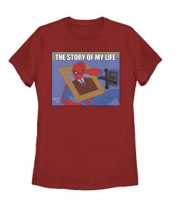 Women’s Marvel Spider-Man Story of Life T-Shirt