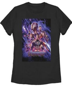 Women’s Marvel Studios Avengers Endgame Space Group Shot Poster T-Shirt