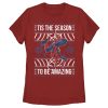 Women’s Marvel Ugly Christmas Spider-Man Season T-Shirt