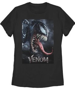 Women’s Marvel Venom Film Tongue Portrait T-Shirt