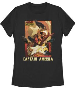 Women’s Marvel Zombies Captain America Bird Brain T-Shirt