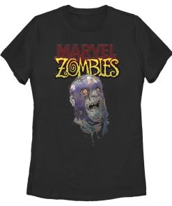 Women’s Marvel Zombies Captain America Face T-Shirt