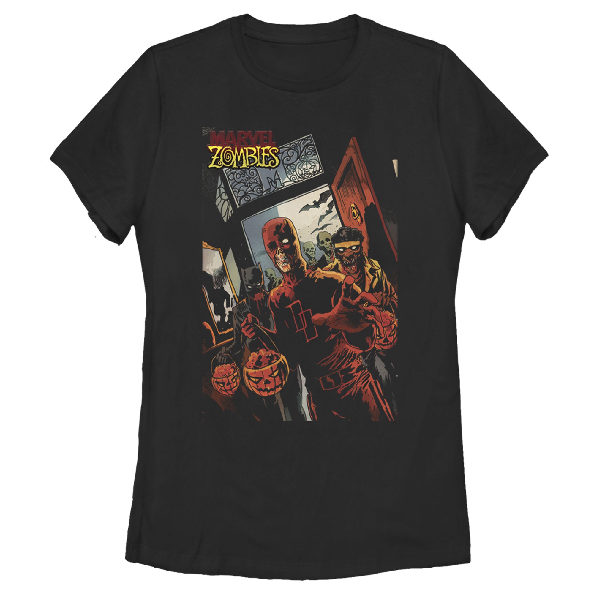 Women's Marvel Zombies Halloween Trick or Treat T-Shirt Women's Marvel Zombies Halloween Trick or Treat T-Shirt