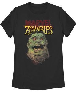 Women’s Marvel Zombies Hulk Face T-Shirt