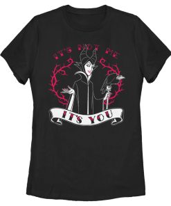 Women’s Sleeping Beauty Maleficent Valentine’s Day It’s Not Me, It’s You T-Shirt