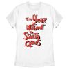 Women’s The Year Without a Santa Claus Red Logo Stack T-Shirt