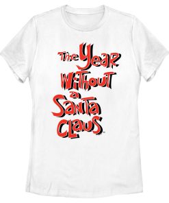 Women’s The Year Without a Santa Claus Red Logo Stack T-Shirt